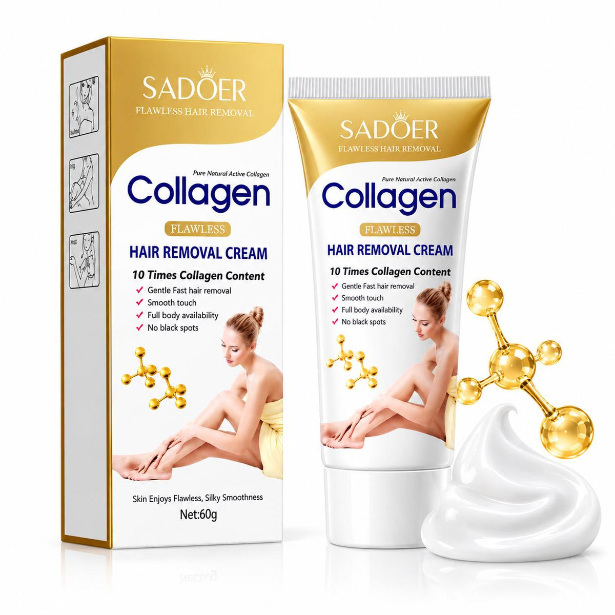 Crema Depilatoria con Colágeno