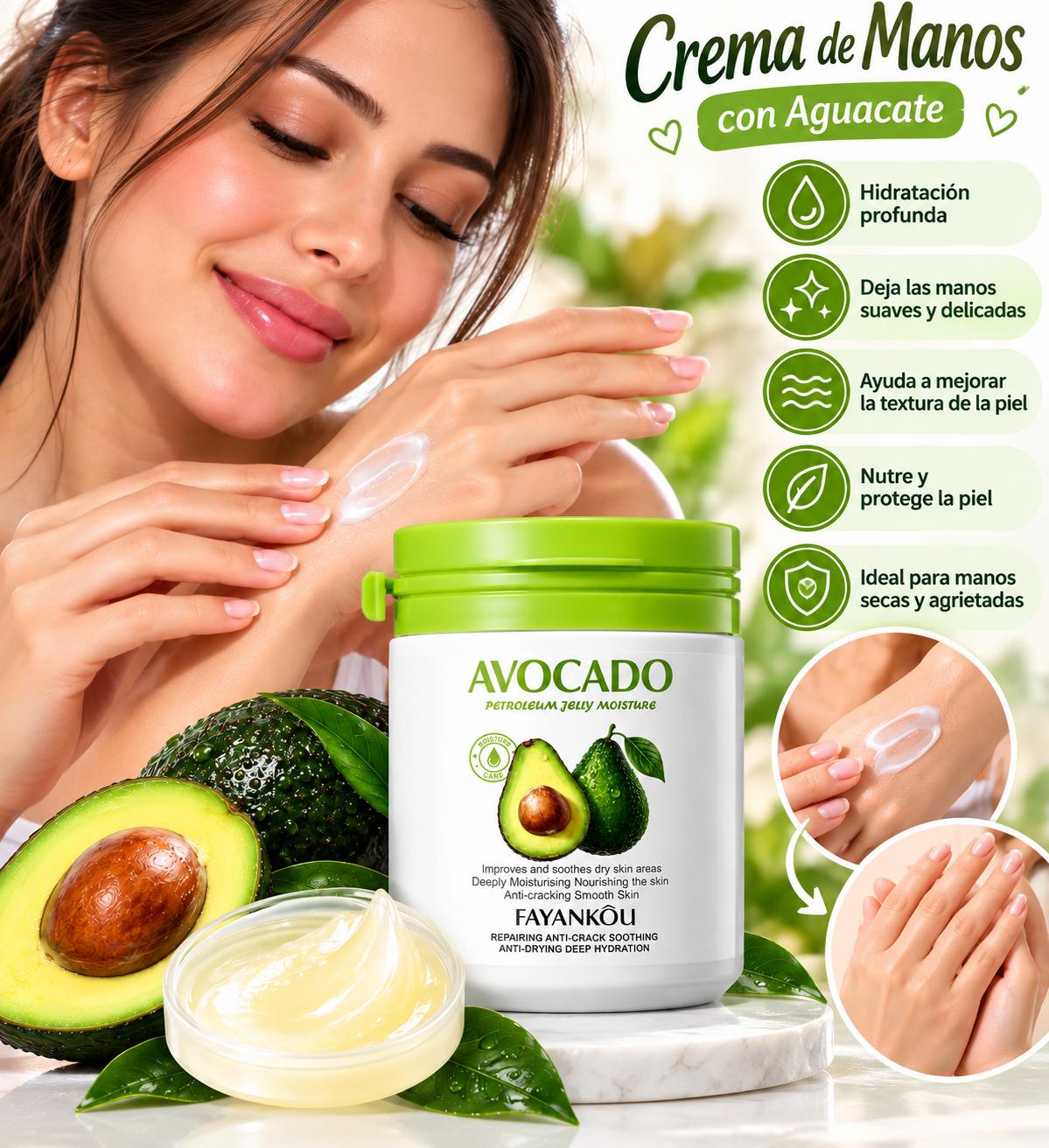 Crema de Manos con Aguacate