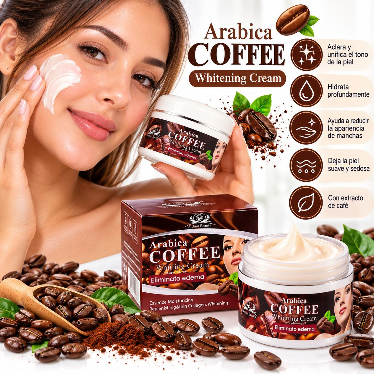 Whitening Cream Coffee (AM/PM)