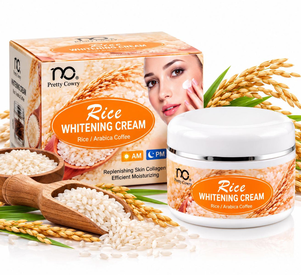 Rice Whitening Cream (AM/PM)