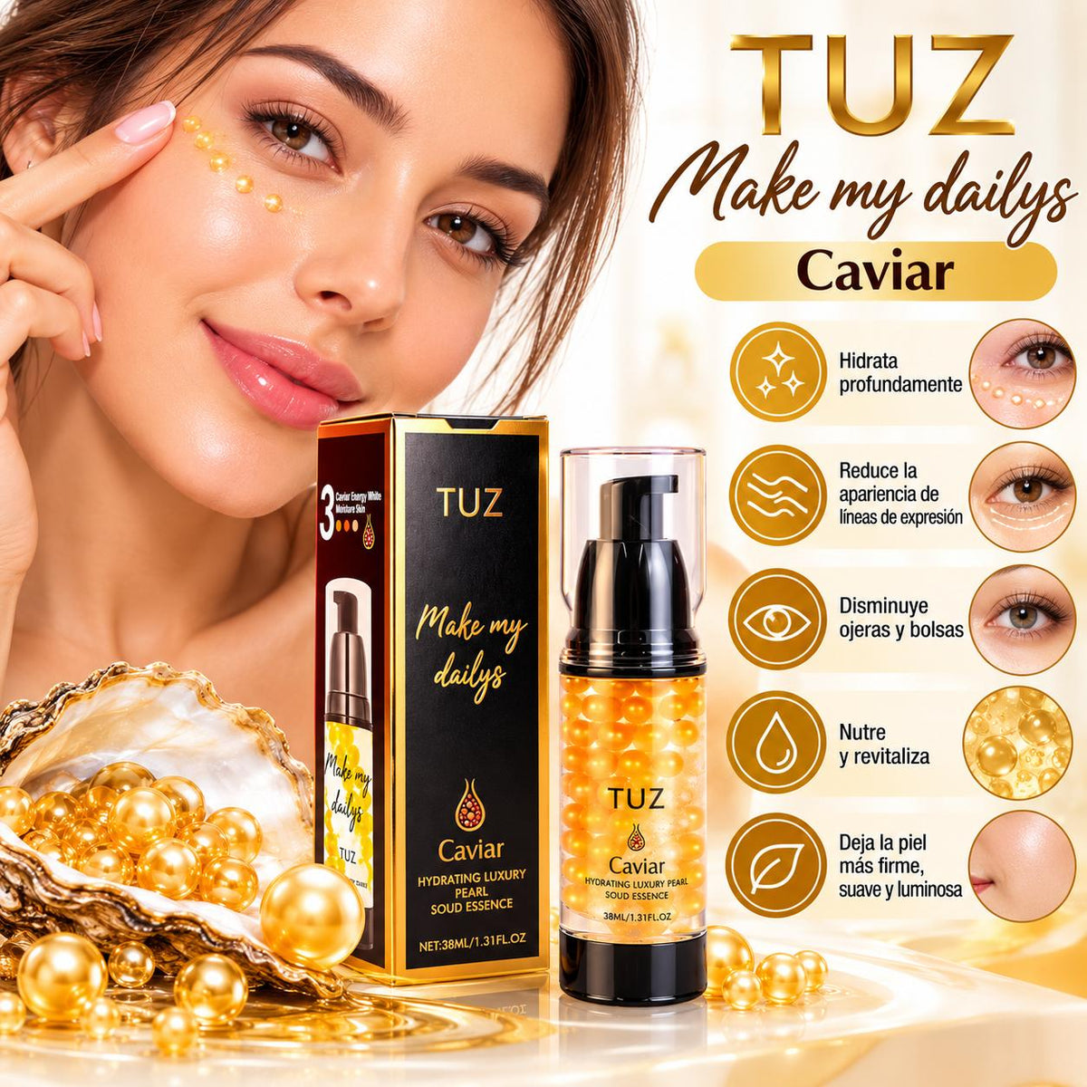 Tuz Caviar Cream to Moisturize the Face