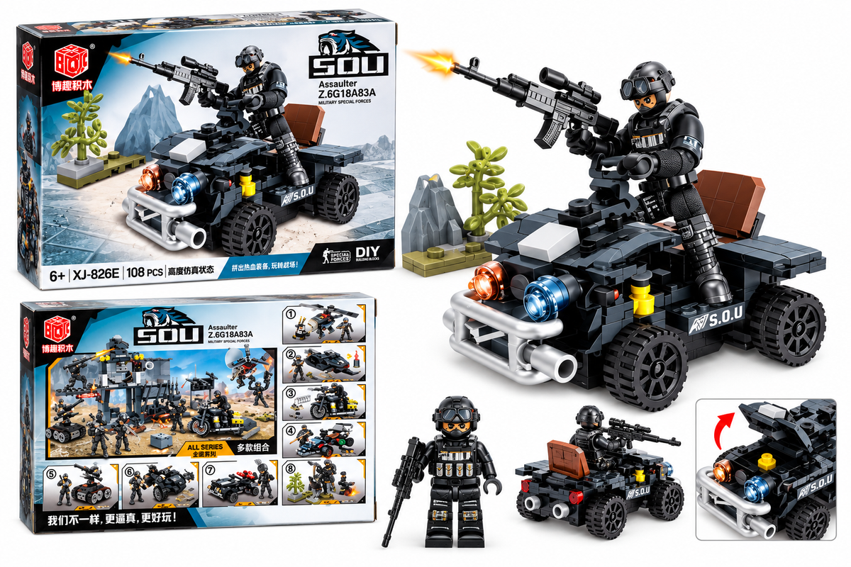 Set de Construcción Militar – Vehículo Táctico