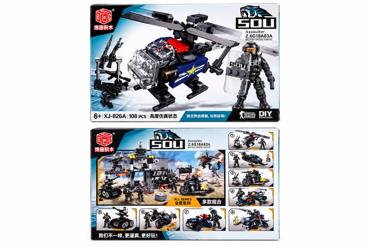 Set de Construcción Militar – Helicóptero Táctico
