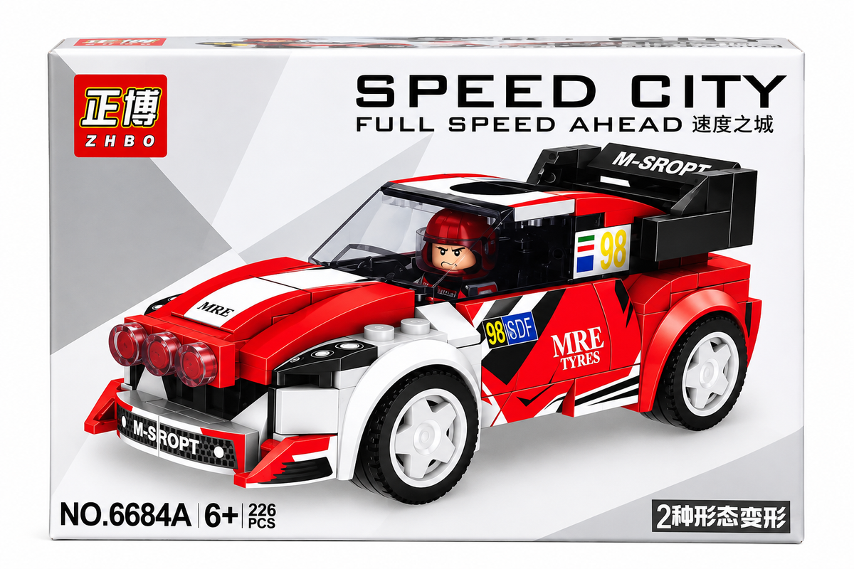 Set de Construcción Speed City – Auto de Carreras