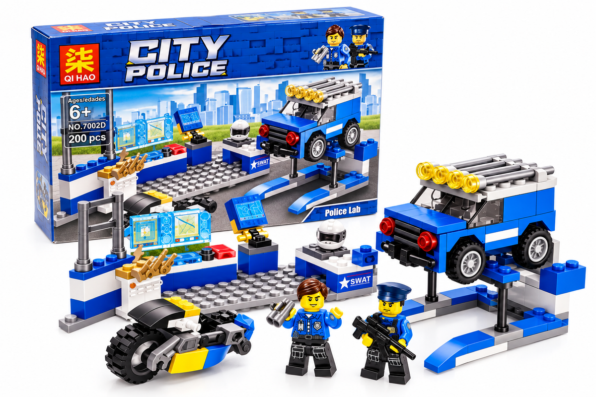 Set de Construcción City Police – Laboratorio Policial