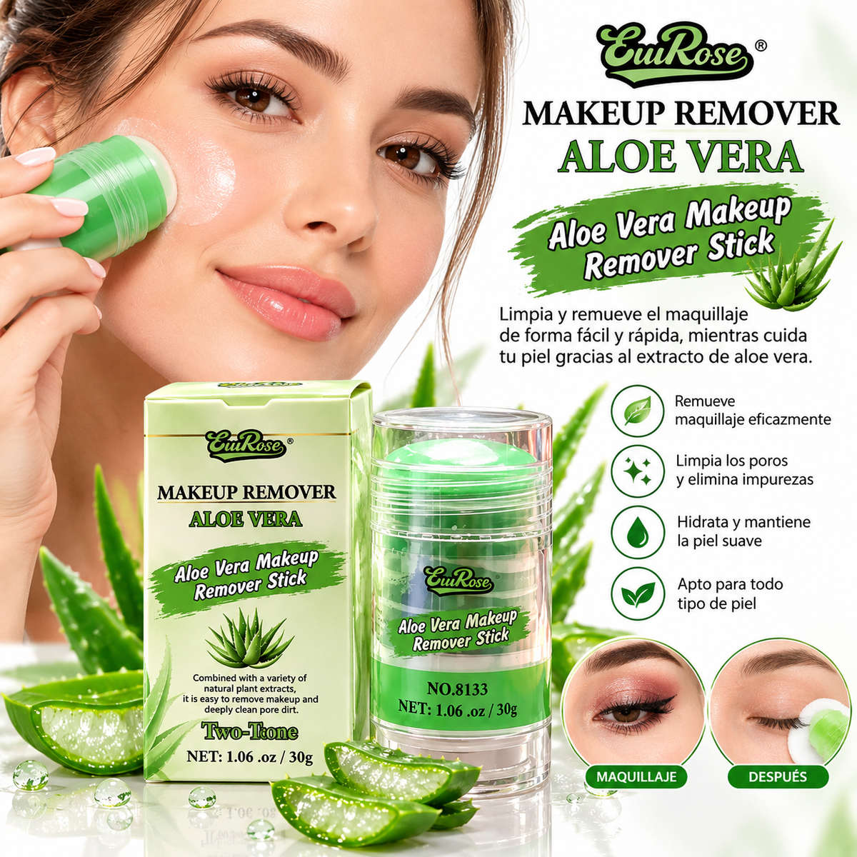 Aloe Vera Make-up Remover Stick