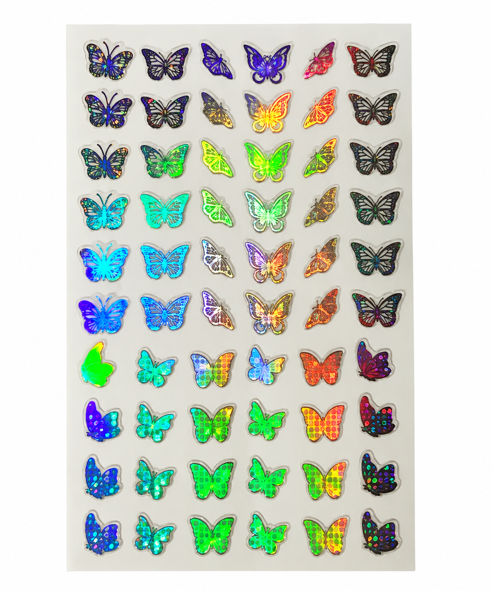 Iridescent Butterfly Stickers
