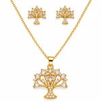 Set de Collar y Aretes Árbol de la Vida