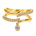 Anillo Ajustable con Zirconias