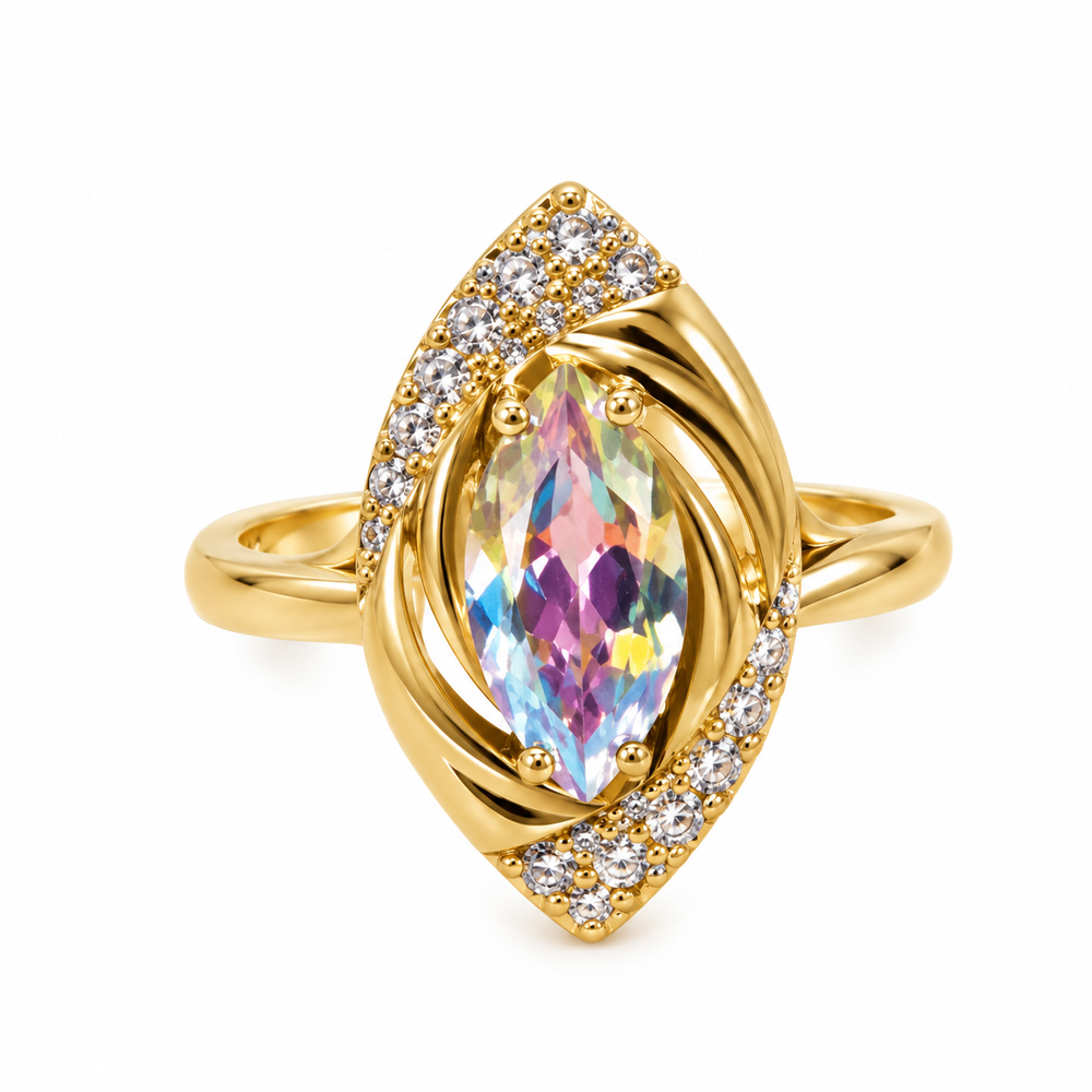 Anillo con Piedra Multicolor
