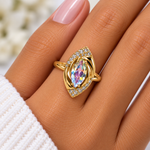 Anillo con Piedra Multicolor