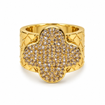 Anillo de Flor con Zirconias