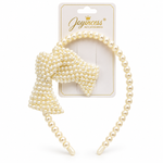 Diadema de Perlas con Lazo Elegante