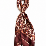 Pañuelo Satín Animal Print para Cabello y Accesorios
