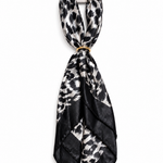 Pañuelo Satín Animal Print para Cabello y Accesorios