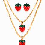 Conjunto de Collares y Pantallas de Fresas
