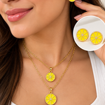 Conjunto de Collares y Pantallas de Limones