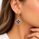 Aretes Elegantes con Piedras Brillantes