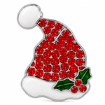 Broches Navideños con Cristales y Detalles Elegantes