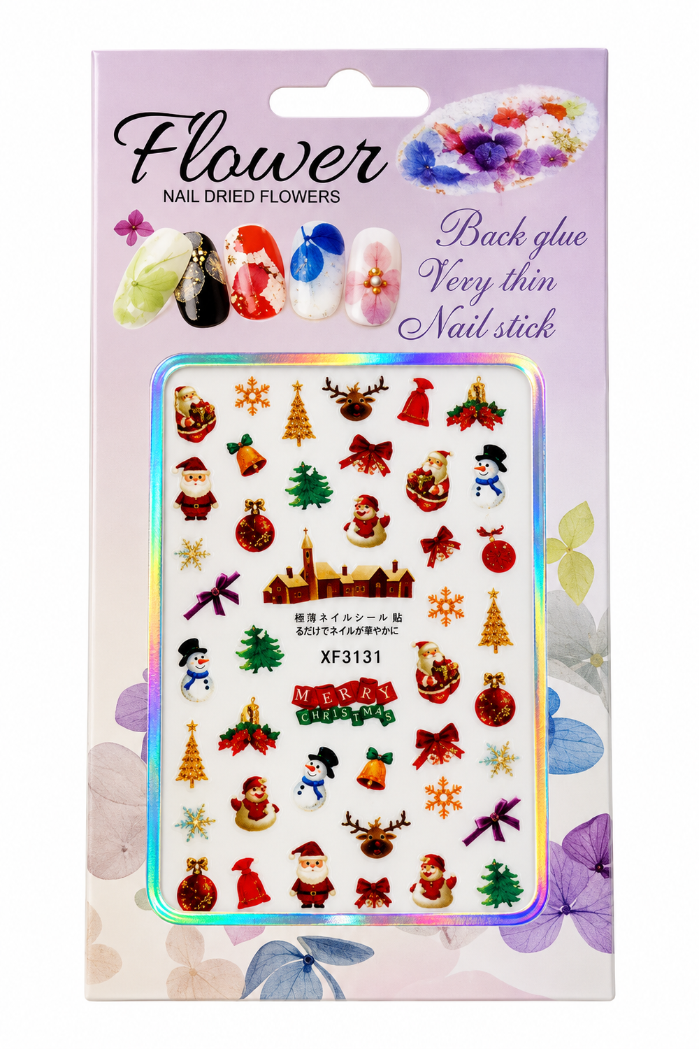 Stickers para Uñas Navideños – Flower