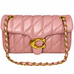 Cartera Elegante color  Chocolate con Cadena Dorada