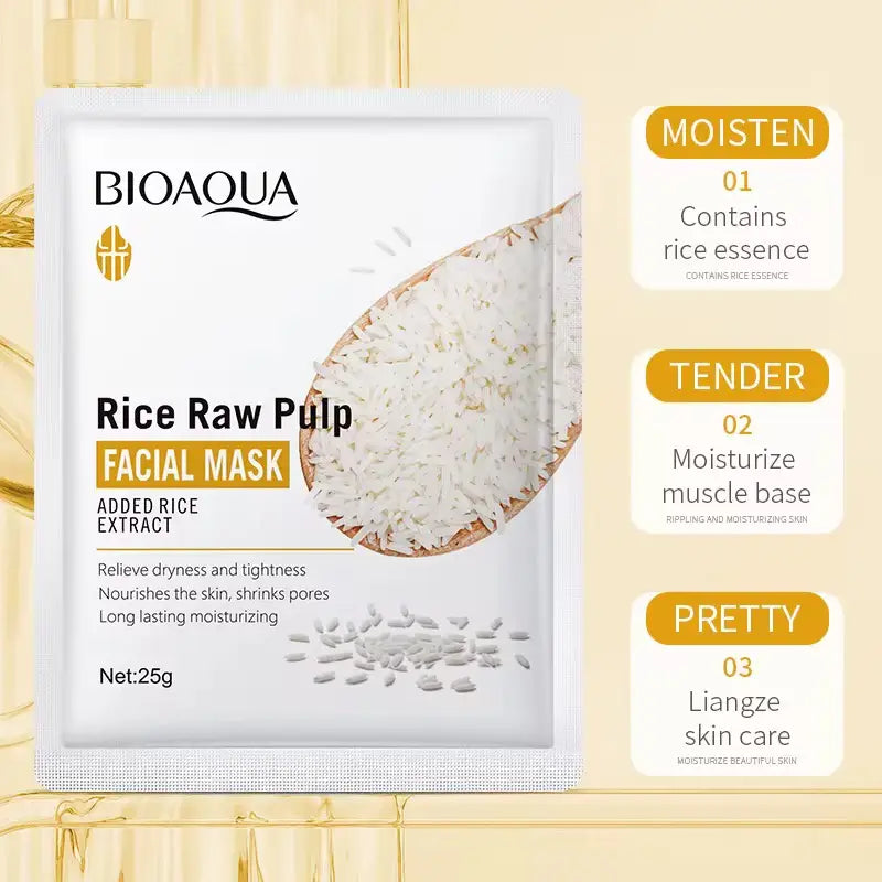Mascarilla Facial Blanqueadora de Arroz