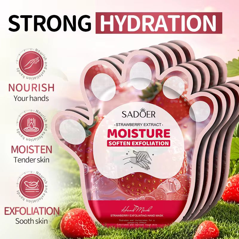 Mascarilla para Manos de Strawberry