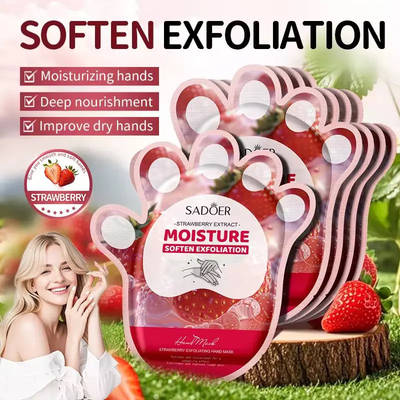 Mascarilla para Manos de Strawberry