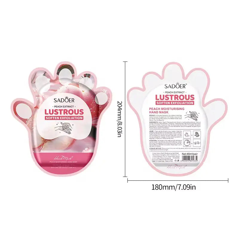 Mascarilla para Manos de Melocotón