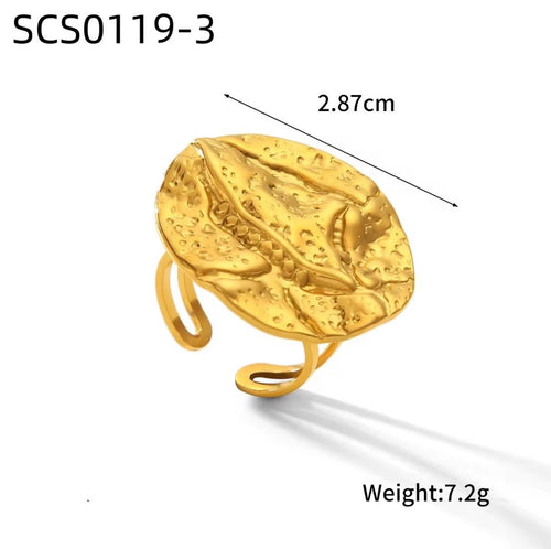 Anillo Ajustable de Diseño Texturizado
