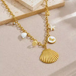 Collar con Colgantes de Estilos Costero