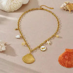 Collar con Colgantes de Estilos Costero