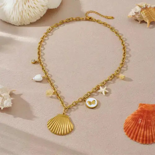 Collar con Colgantes de Estilos Costero