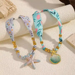 Collar de Tela Estampado Estrella de Mar