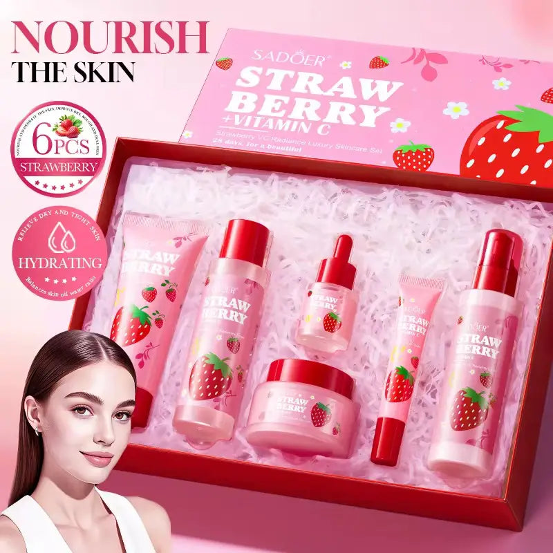 Kit Skin Care De Strawberry + Vitamina C
