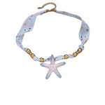 Collar de Tela Estampado Estrella de Mar