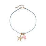Collar Tejido Colorido de Estrella de Mar
