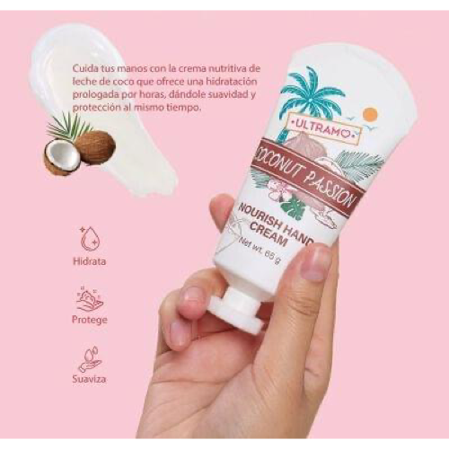 Crema Para Manos De Coco