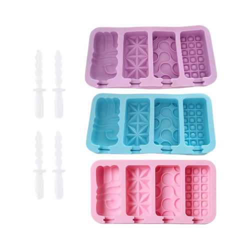 Moldé De Silicona Para Hacer Paletas De Mantecado