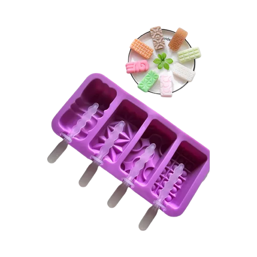 Moldé De Silicona Para Hacer Paletas De Mantecado