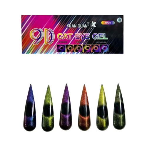 (Gama B) Gel Ojo De Gato 9D