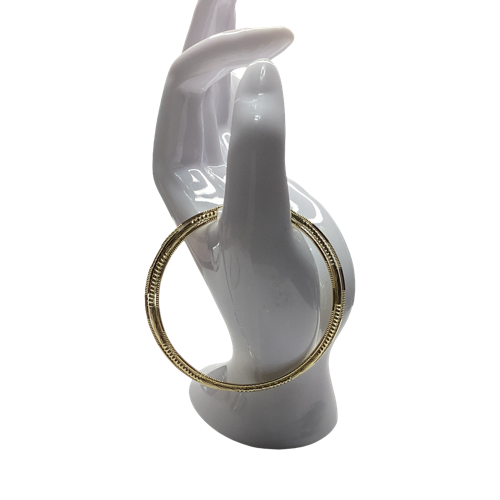 Arracadas Doradas De Oro Laminado 14K Alta Calidad
