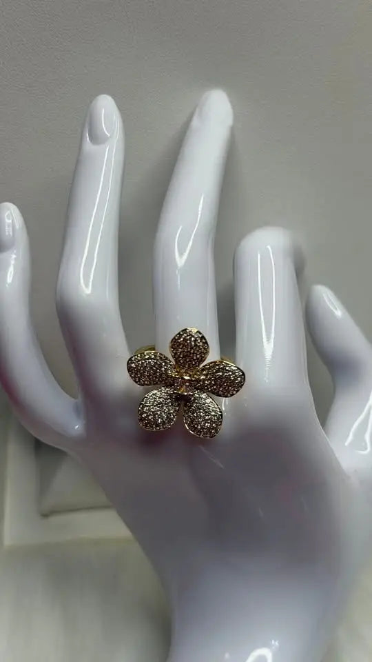 Sortija Flor Ajustable